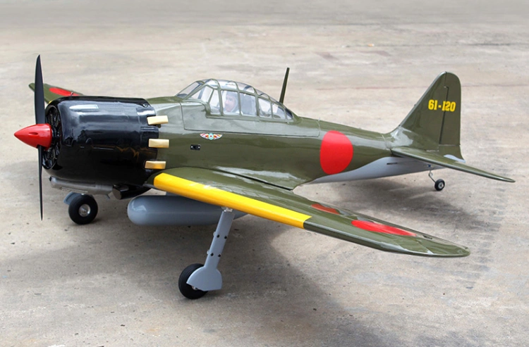 Seagull A6M Zero Fighter 15-20cc Gas ARF Fasta Landställ - 6