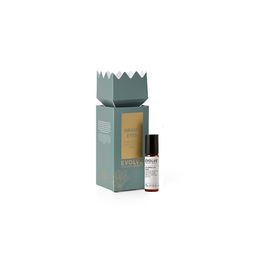 EVOLVE BRIGHT EYES Gavepakke m/ Hyaluronic Eye Serum (full size)