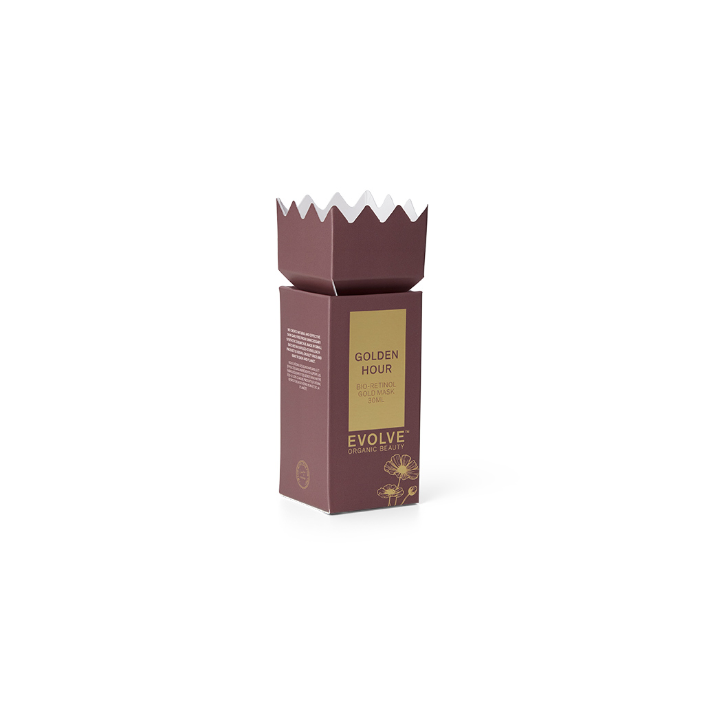 EVOLVE GOLDEN HOUR Gavepakke m/ Bio-Retinol Gold Mask 30ml - 3
