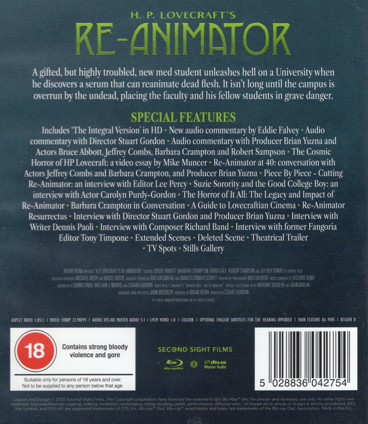 Re-Animator (ej svensk text) (Blu-ray) - 2