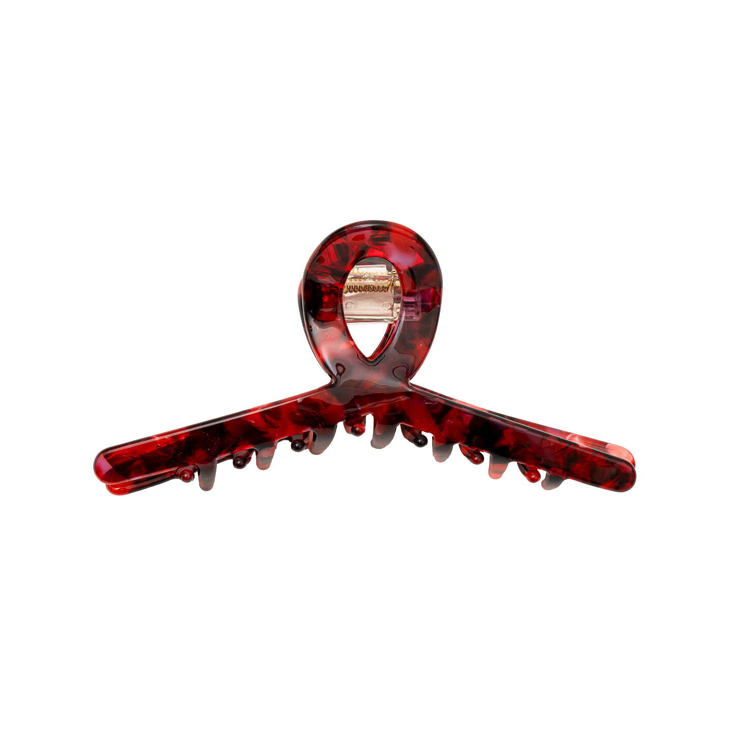 Hair claw Slim Ruby Red 11 cm