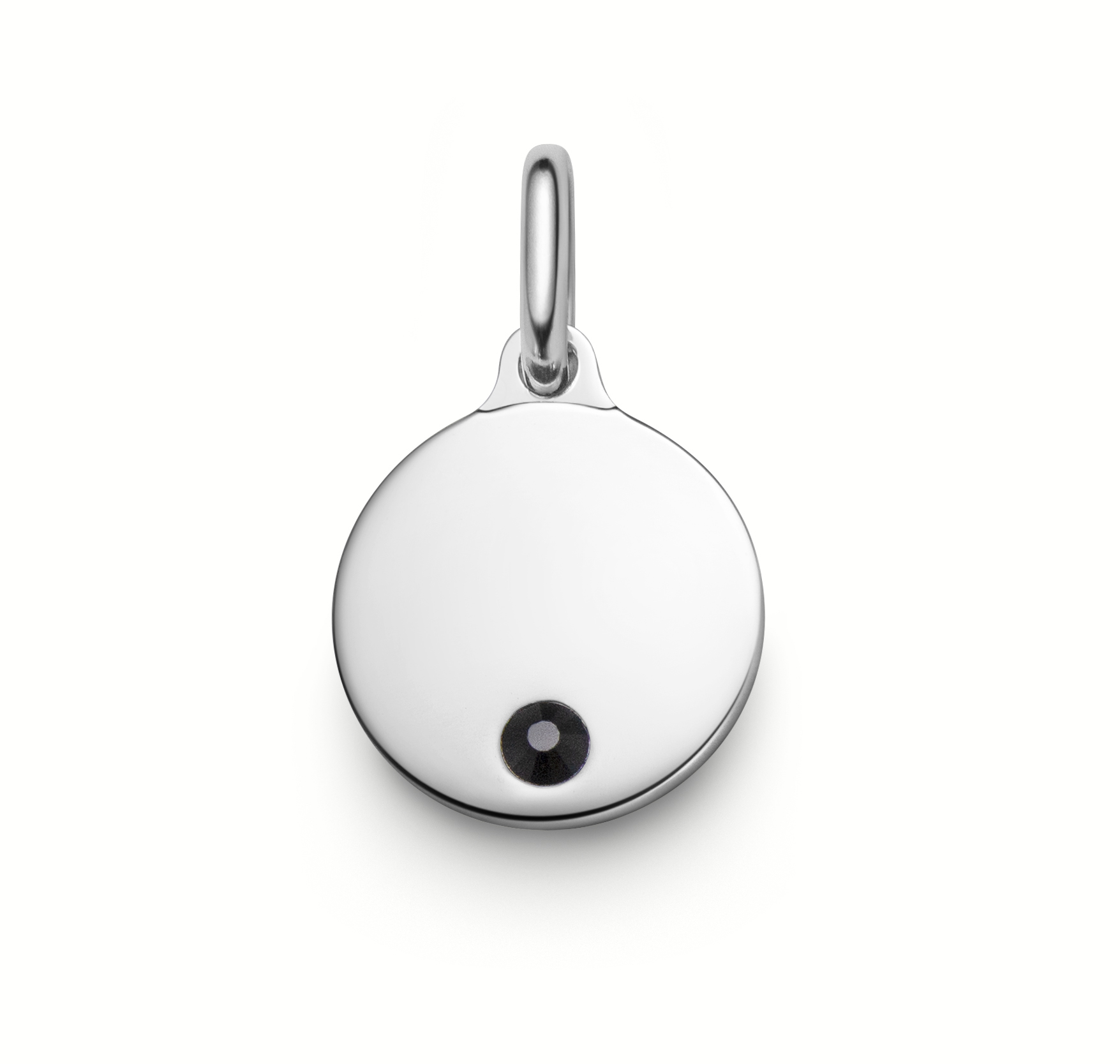Nimi Korut Kuukausittain Stone Pyöreä tarjotin 12mm Hopea TAMMIKUU JANUARI