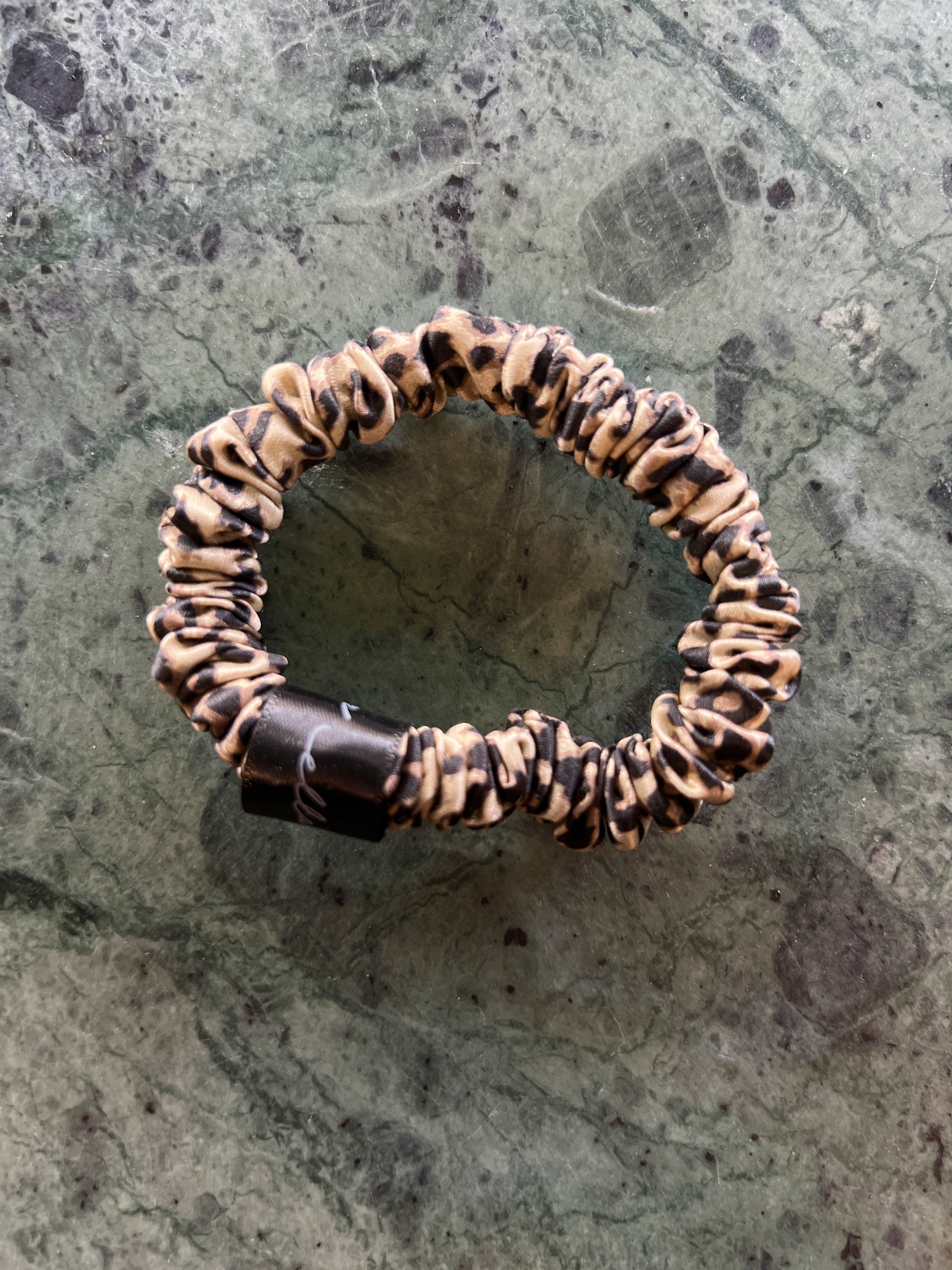 Silky hair scrunchie  Leopard