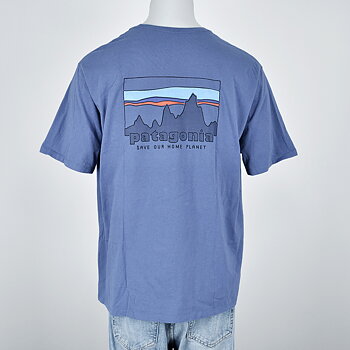 Patagonia - 73 Skyline Organic T-Shirt Current Blue