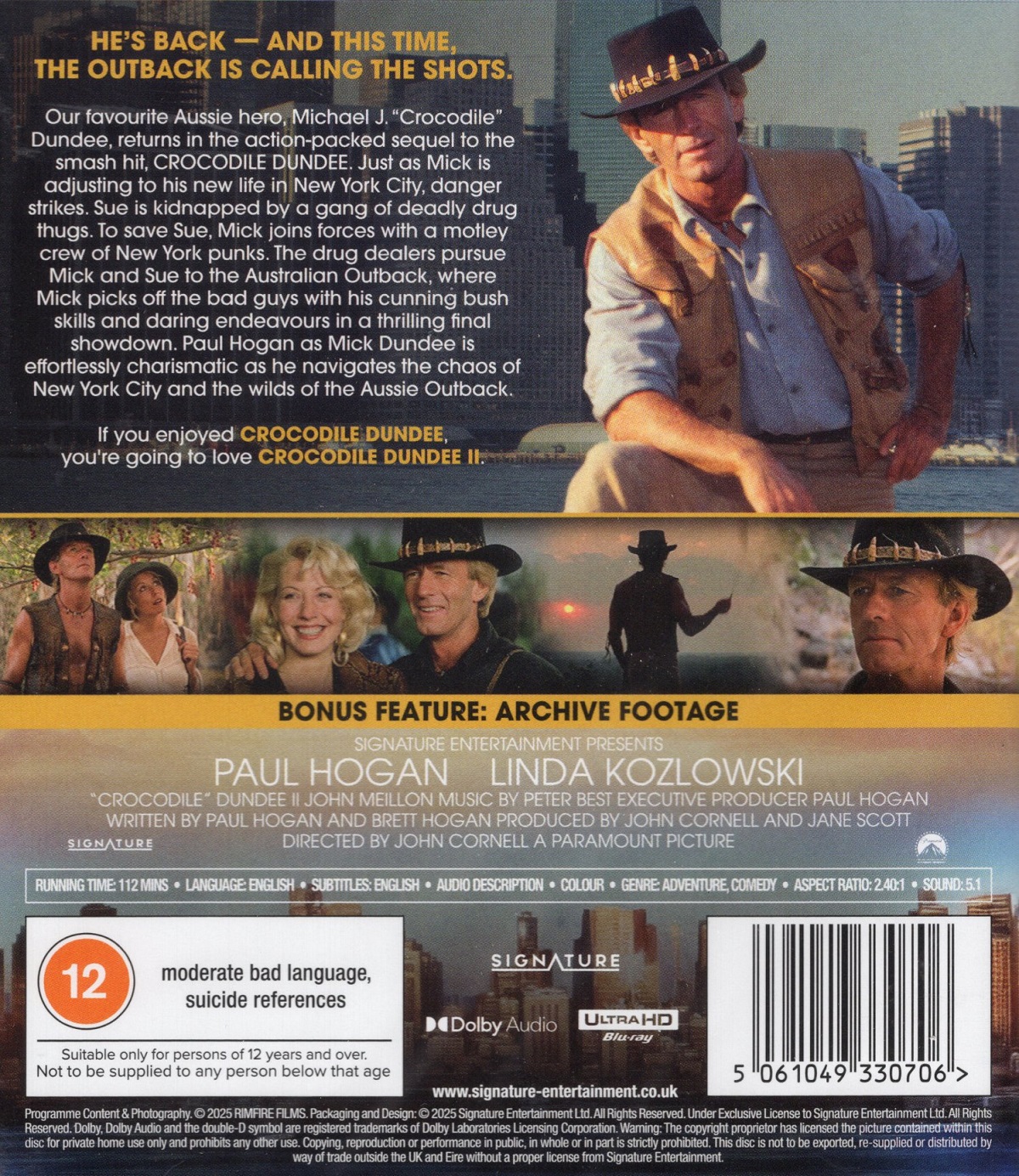 Crocodile Dundee II (ej svensk text) (4K Ultra HD) - 2