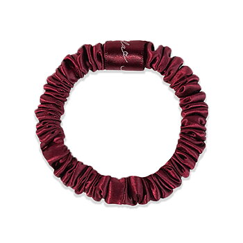 Silky hair scrunchie  vinröd