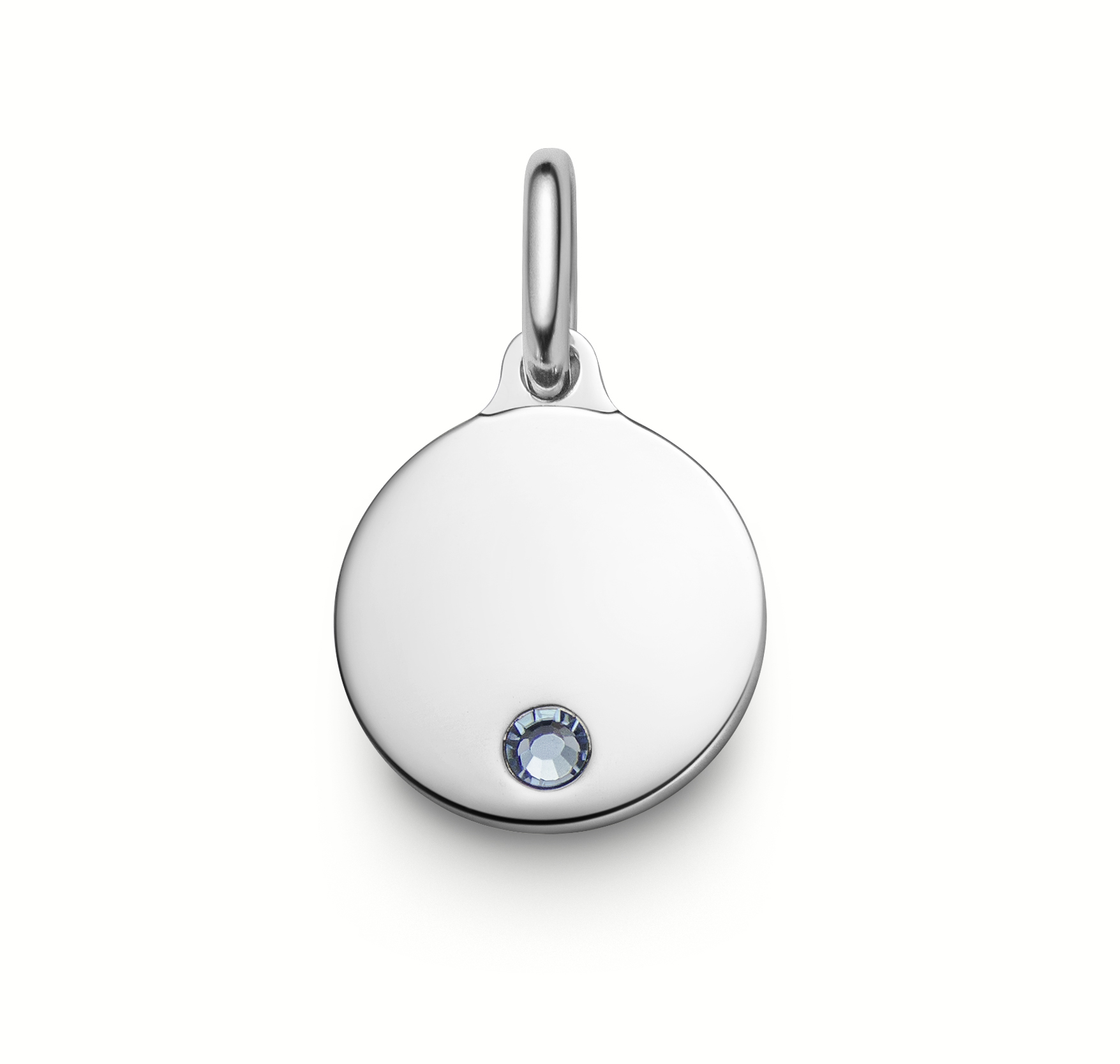 Nimi Korut Moonstone Pyöreä tarjotin 12mm Hopea MARS MARS