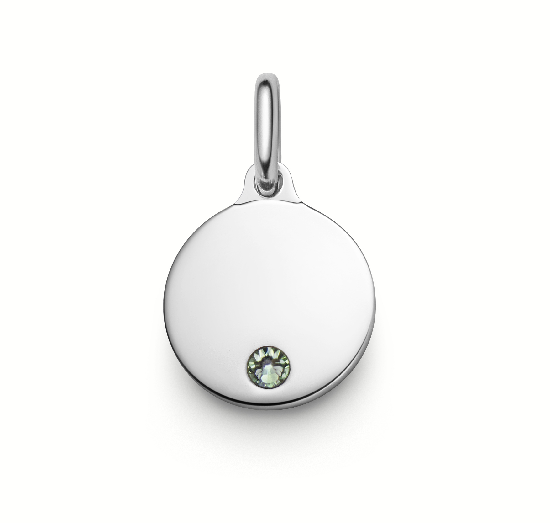 Nimi Korut Kuukausikorut Stone Pyöreä tarjotin 12mm Hopea MAJ MAJ