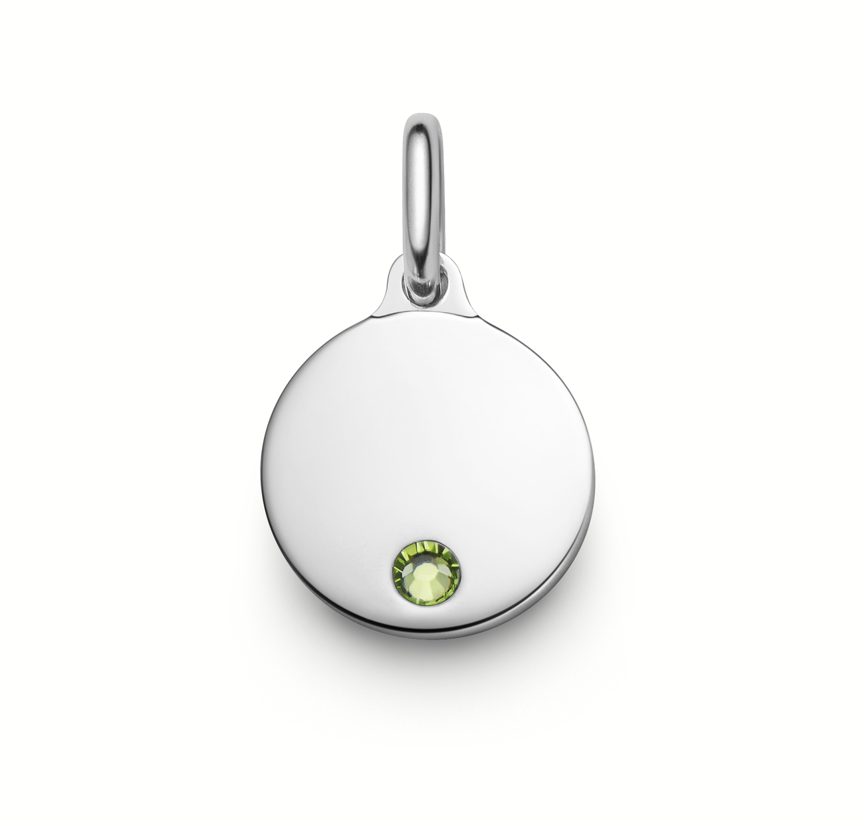 Nimi Korut Moonstone pyöreä tarjotin 12mm hopea AUGUST AUGUST