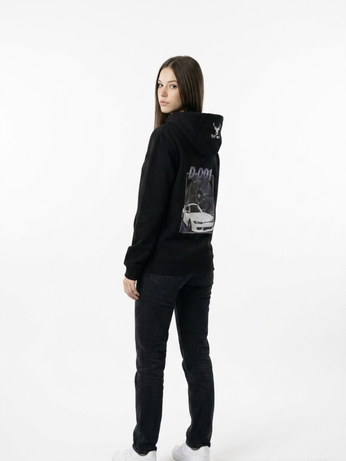 59°North Wheels Hoodie "D-001" svart