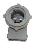 Lamp holder angled 3-pin