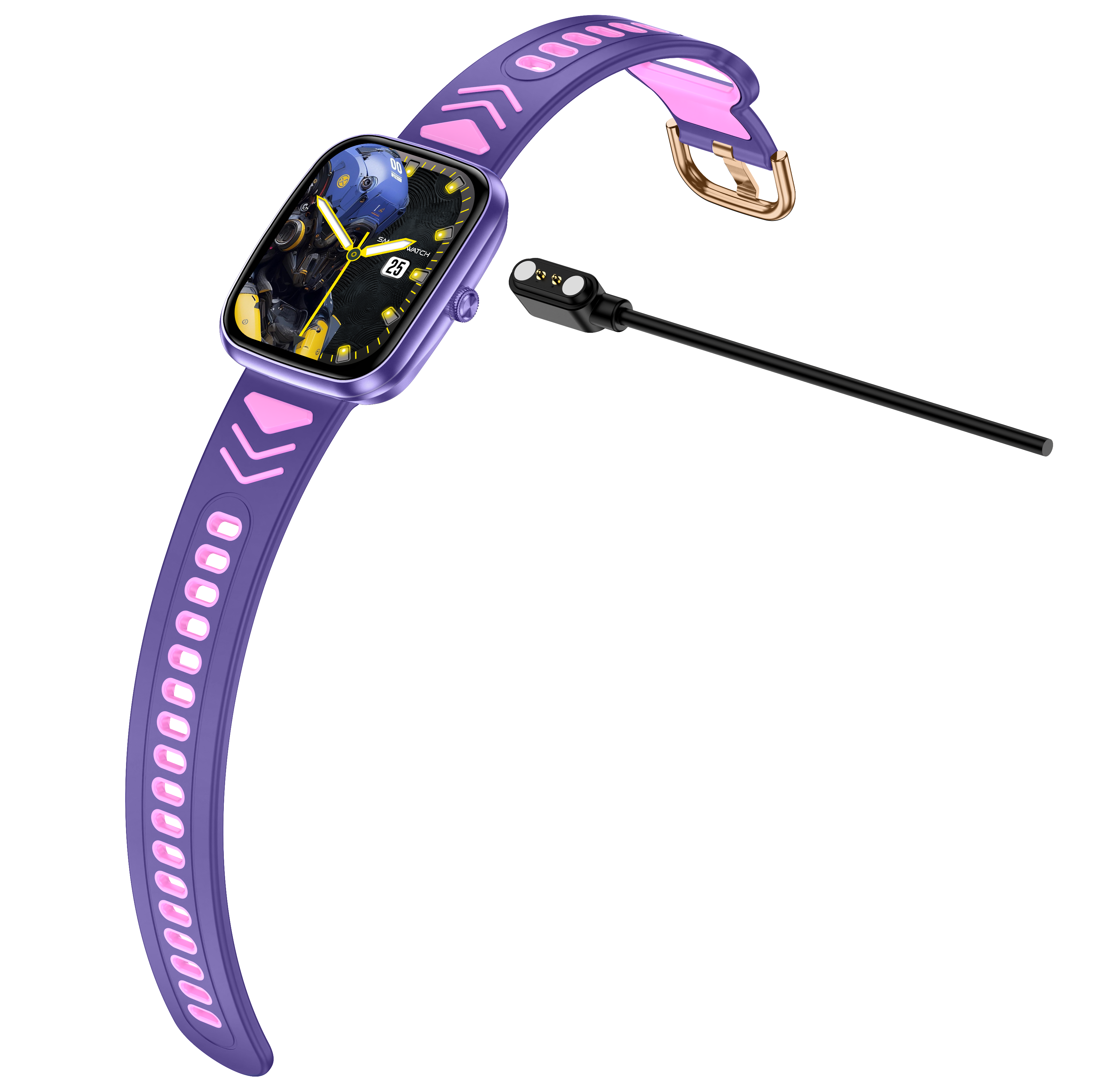 Safebuddy Smart Watch Kids Purple - 38