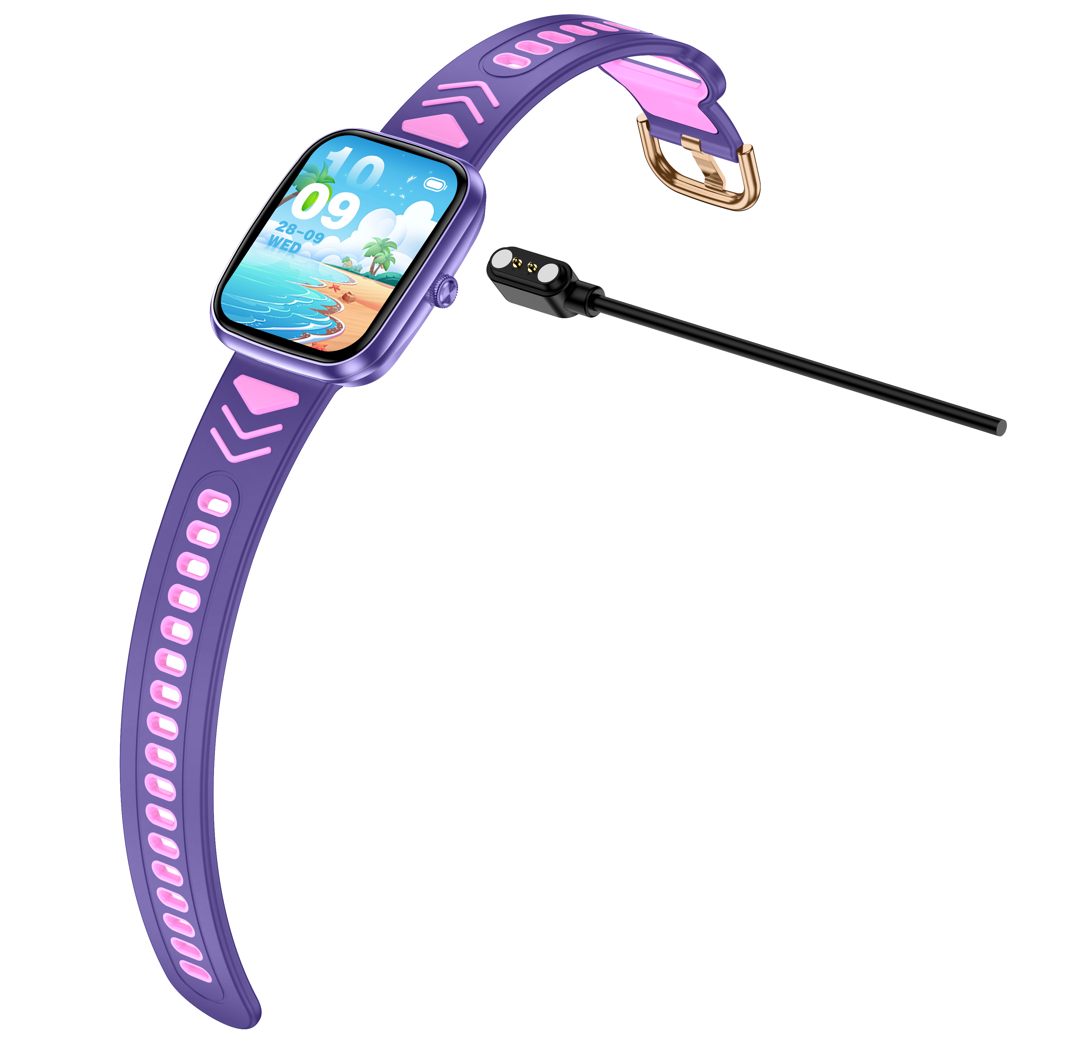 Safebuddy Smart Watch Kids Purple - 40