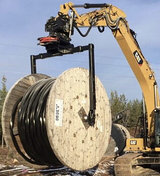 Lyft-ok kabeltrummor. 4000kg.  S45, S50, S60, S70