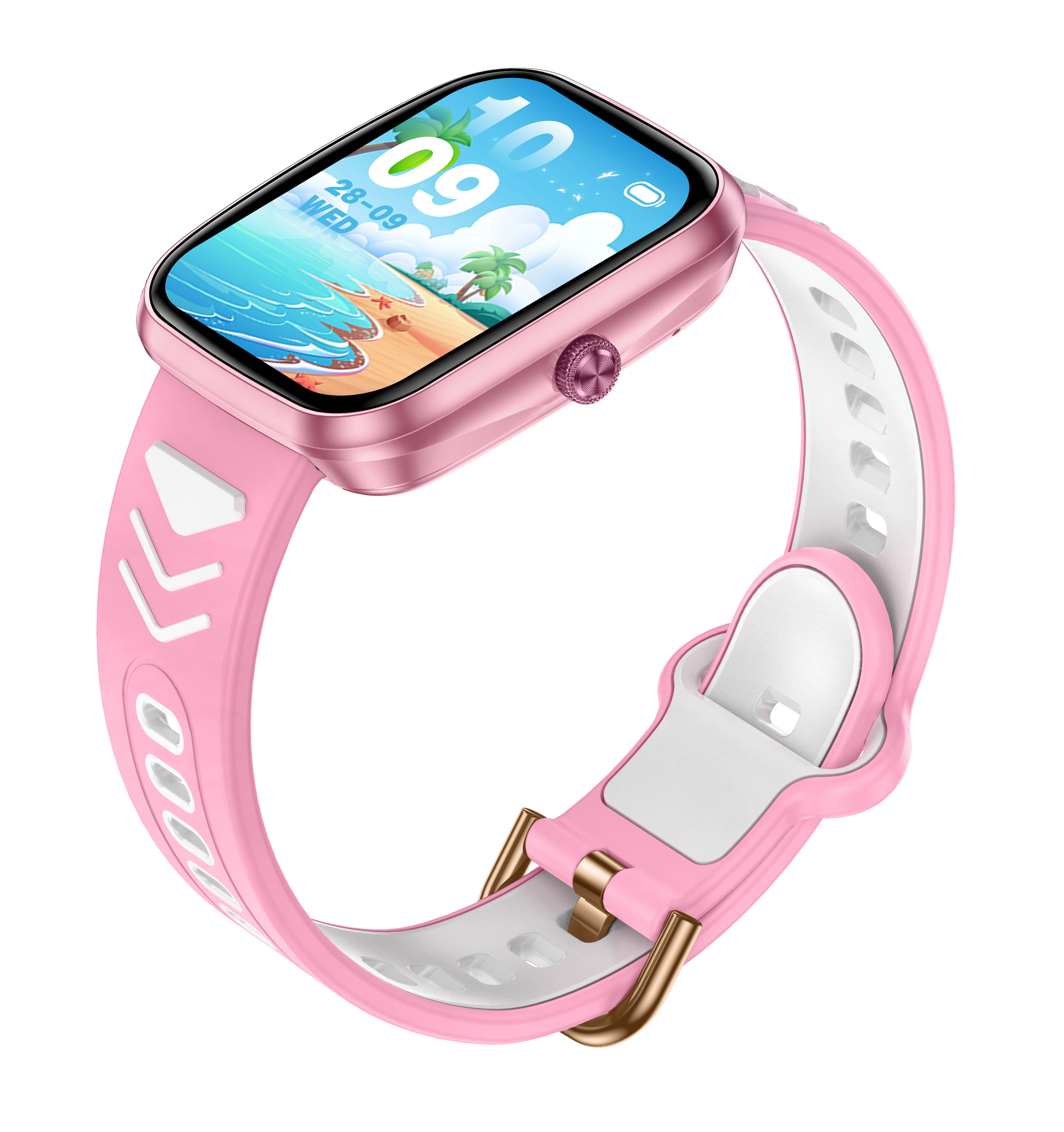 Safebuddy Smart Watch Kids Pink - 34