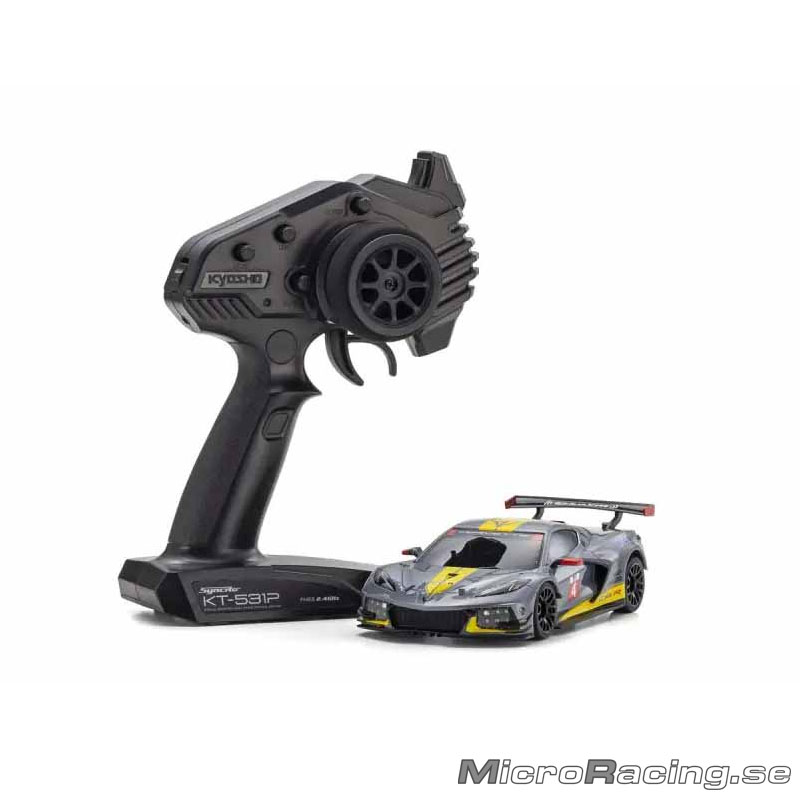 KYOSHO - MINI-Z MR04 RWD Corvette C8-R Krom Gun Metallic - Ready To Run