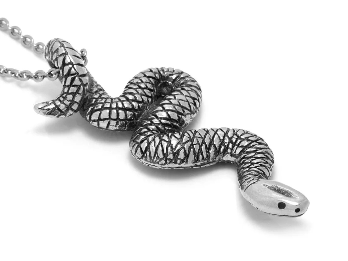 Orm Halsband, Handgjort Reptil Smycke