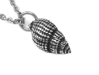 Snäcka Halsband, Handgjort Hav Smycke