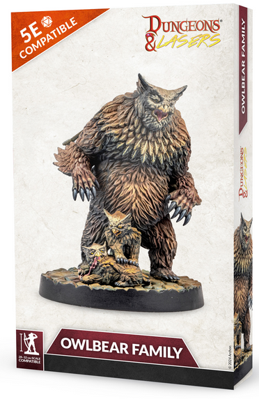 Dungeons & Lasers Owlbear Family