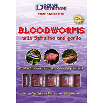 BLOODWORMS 100GR with spirulina and garlic (Chinonomus sp)