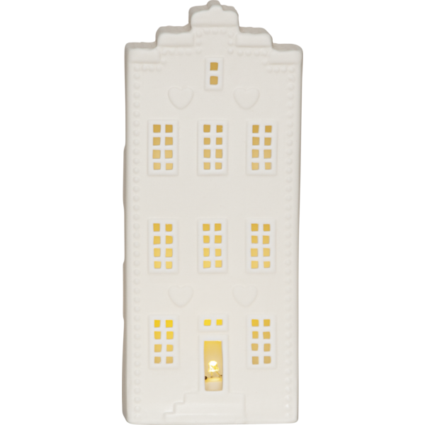 Bordsdekoration batteridriven - hus 21 cm - 3