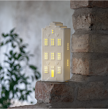 Bordsdekoration batteridriven - hus 21 cm