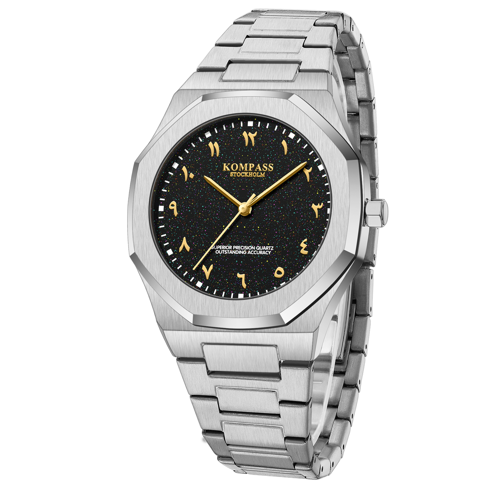 Kompass Star-Dust Arabic Silver Black Gold - 3