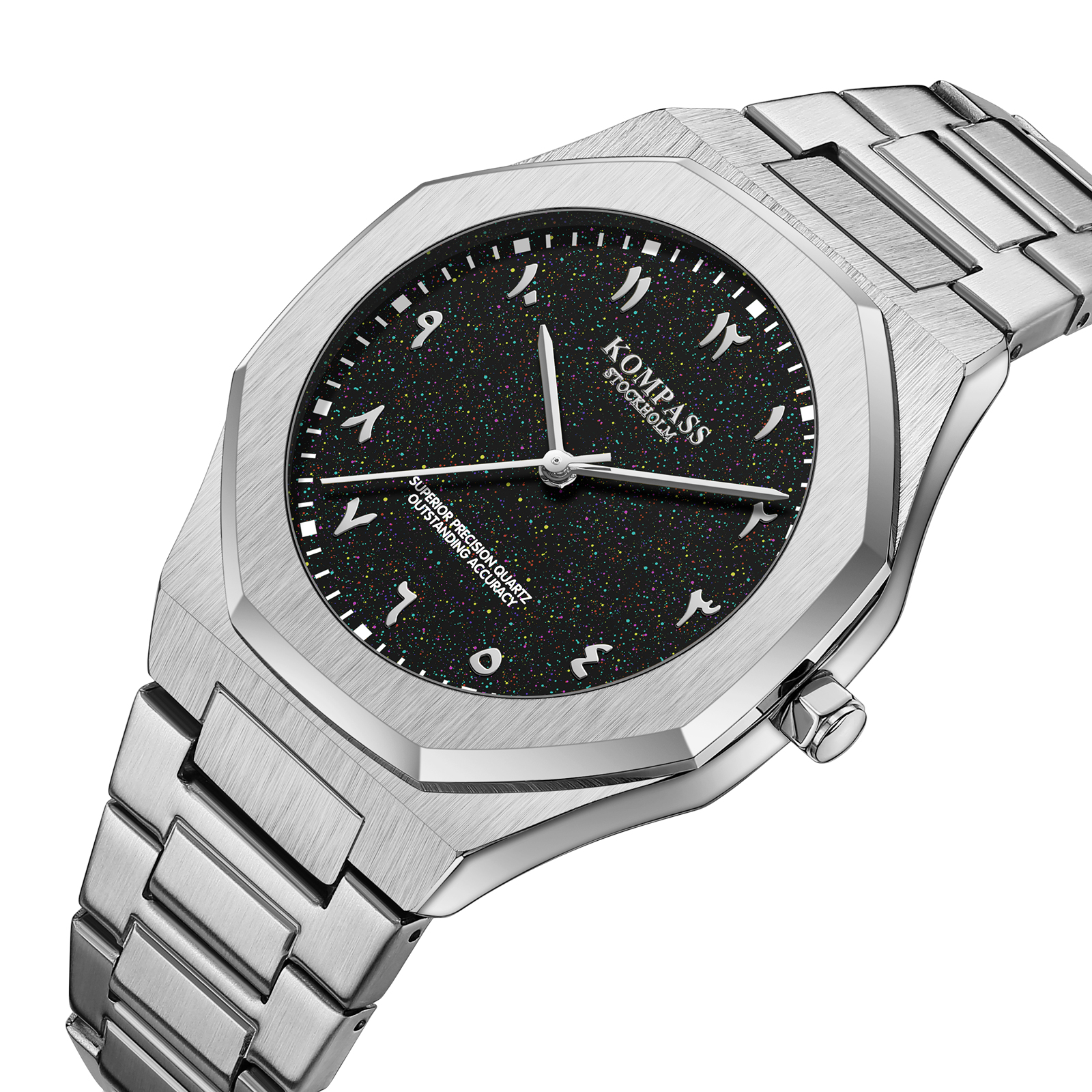 Kompass Star-Dust Arabic Silver Black - 2