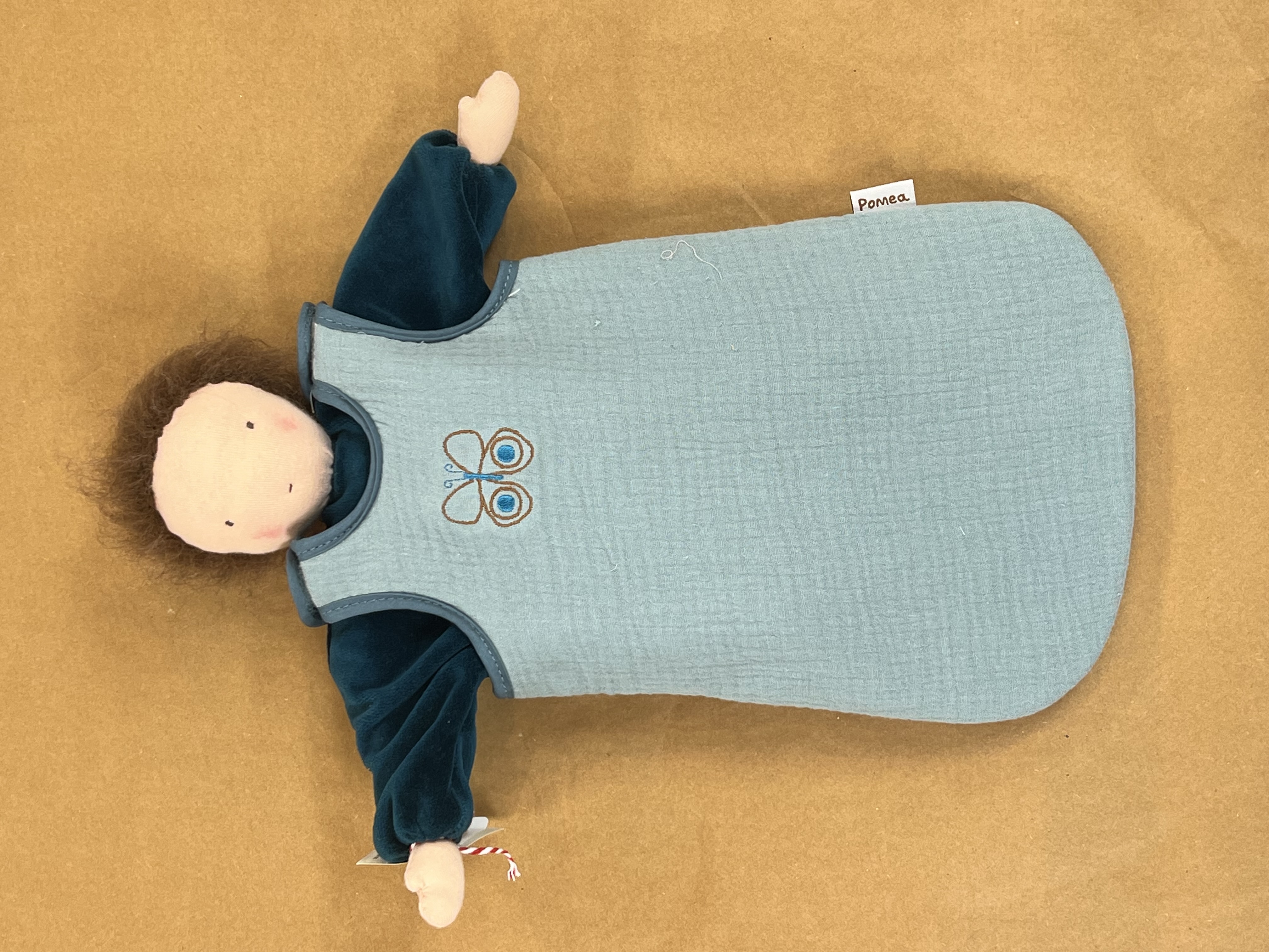 Sovpåse till dockan Doll Sleeping Bag Sea Green från Pomeo for Djeco - blå - 3