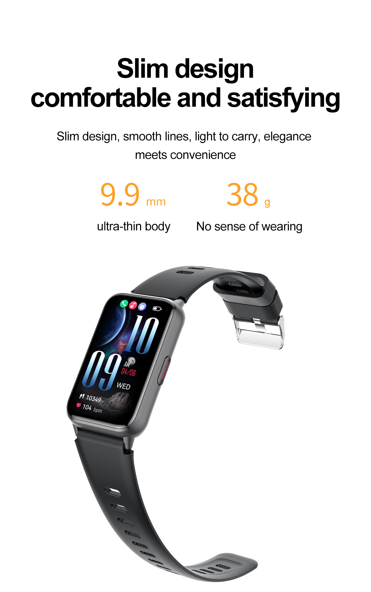 Philippe Palmer Smart Watch LP53 AMOLED Black - 8