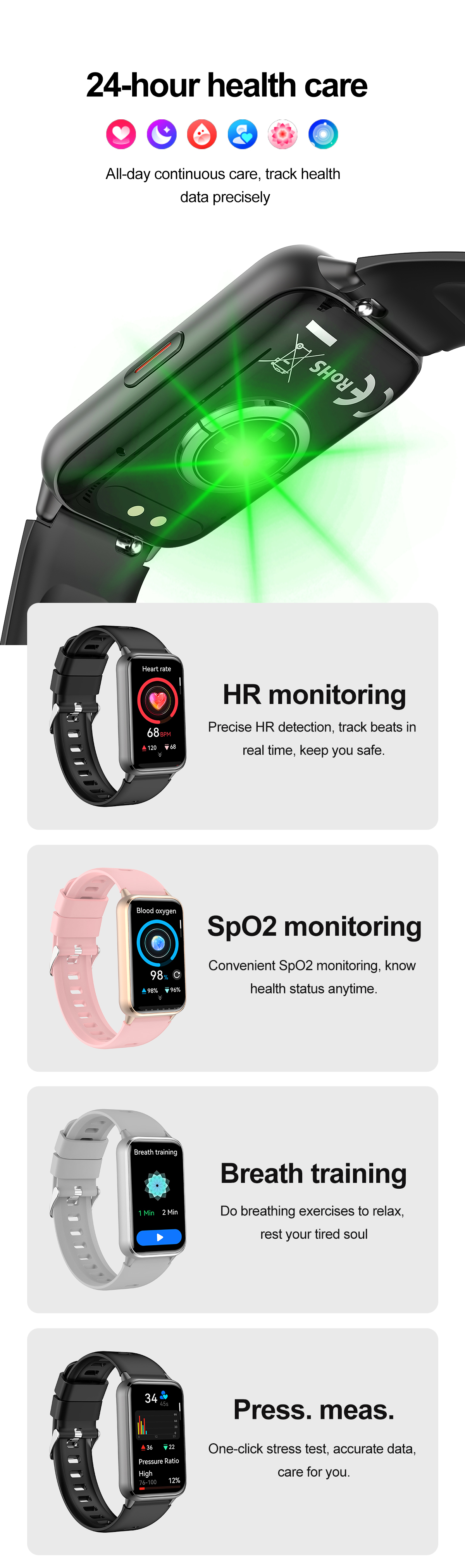 Philippe Palmer Smart Watch LP53 AMOLED Black - 11