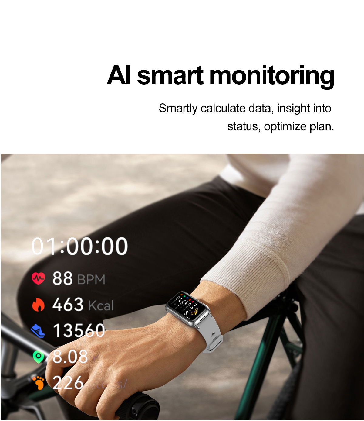 Philippe Palmer Smart Watch LP53 AMOLED Black - 15