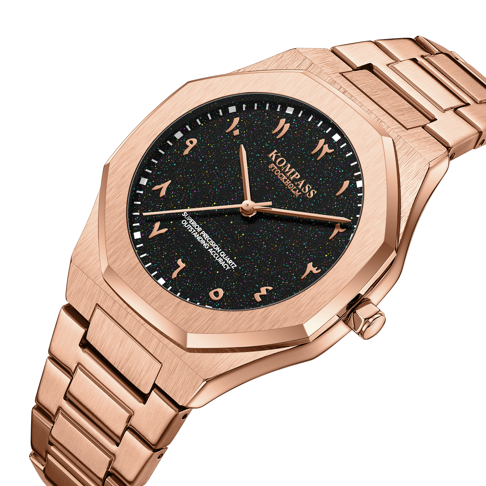 Kompass Star-Dust Arabic Rose Gold Black - 2