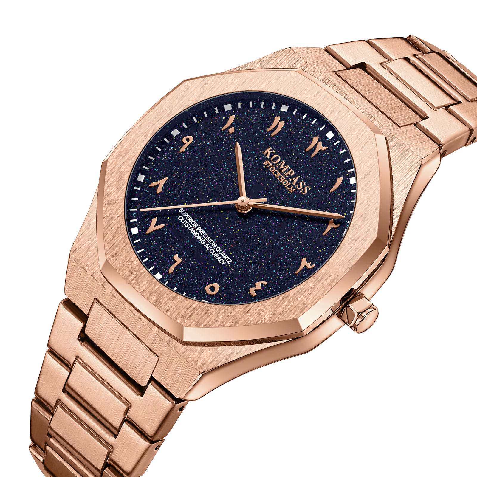 Kompass Star-Dust Arabic Rose Gold Blue - 2