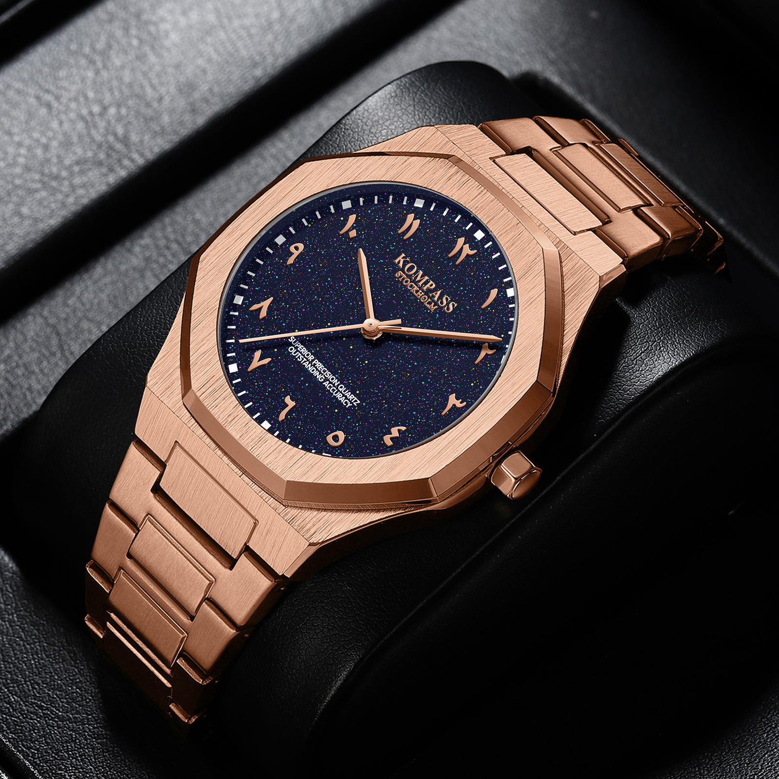 Kompass Star-Dust Arabic Rose Gold Blue - 6