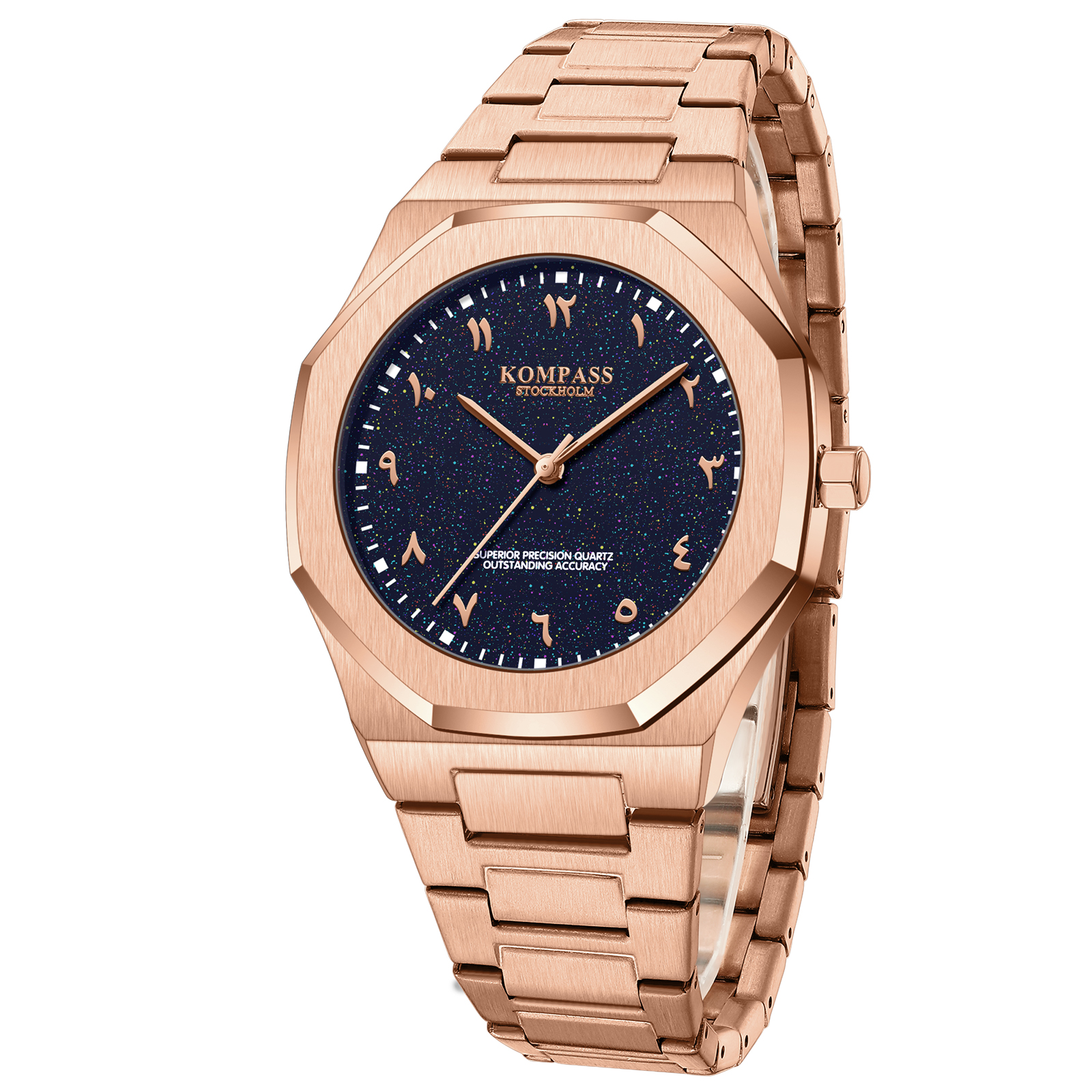 Kompass Star-Dust Arabic Rose Gold Blue - 3
