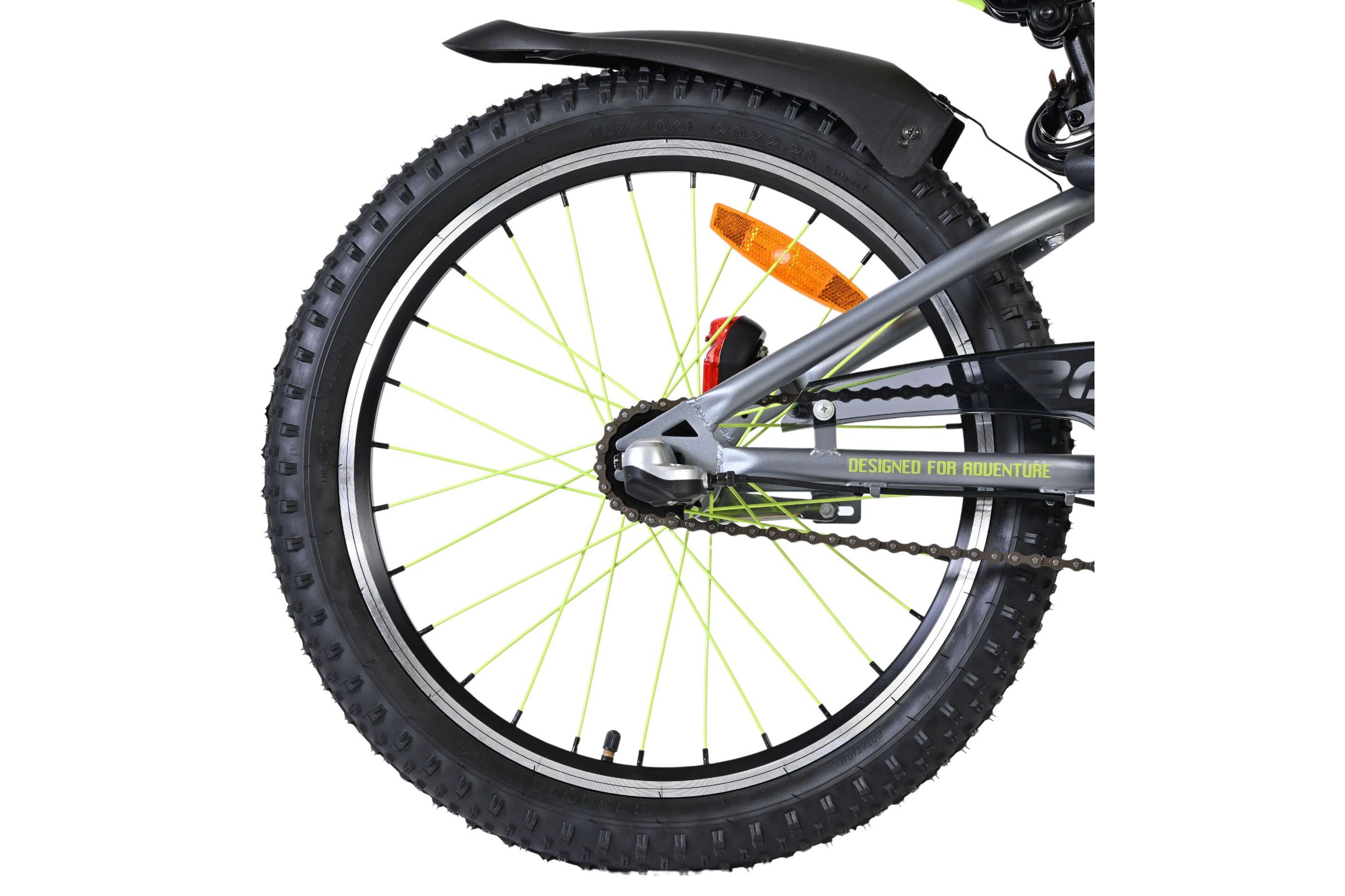 Barncykel Volare Rocky 20 Tum - 3 Växlar Grön för barn 6-8 år - 2