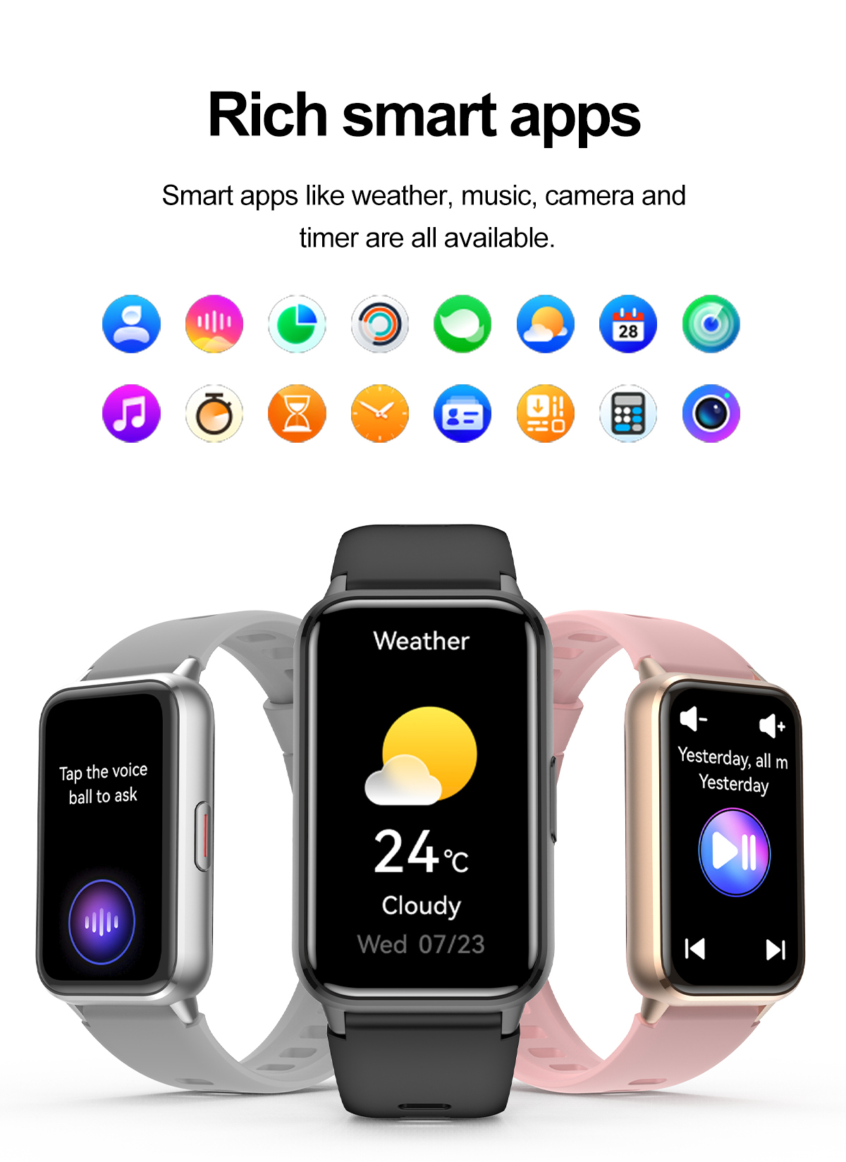 Philippe Palmer Smart Watch LP53 AMOLED Silver - 18