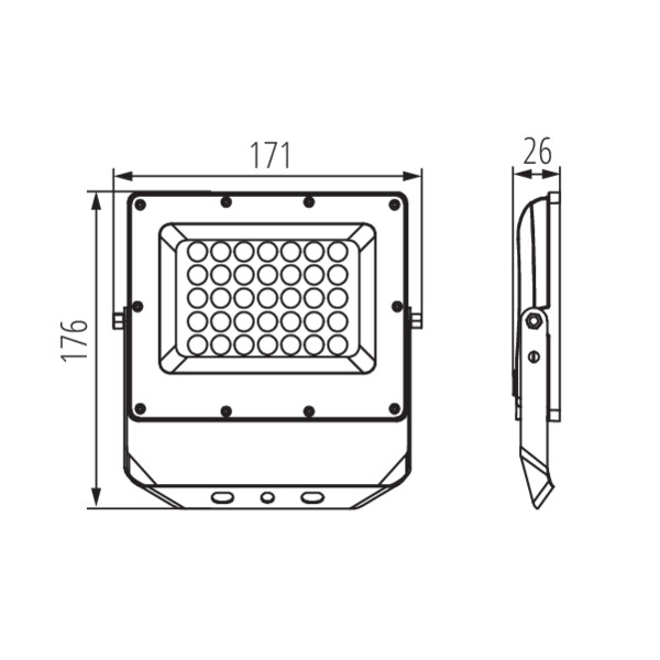 KANLUX Strålkastare ACETE 30W CCT IP65 Med & Utan Sensor - 5