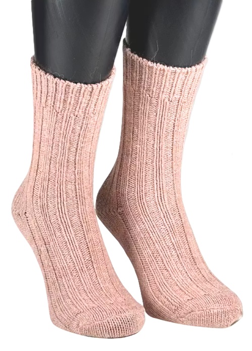 Zokks Alpacka Ull Strumpor, Rosa