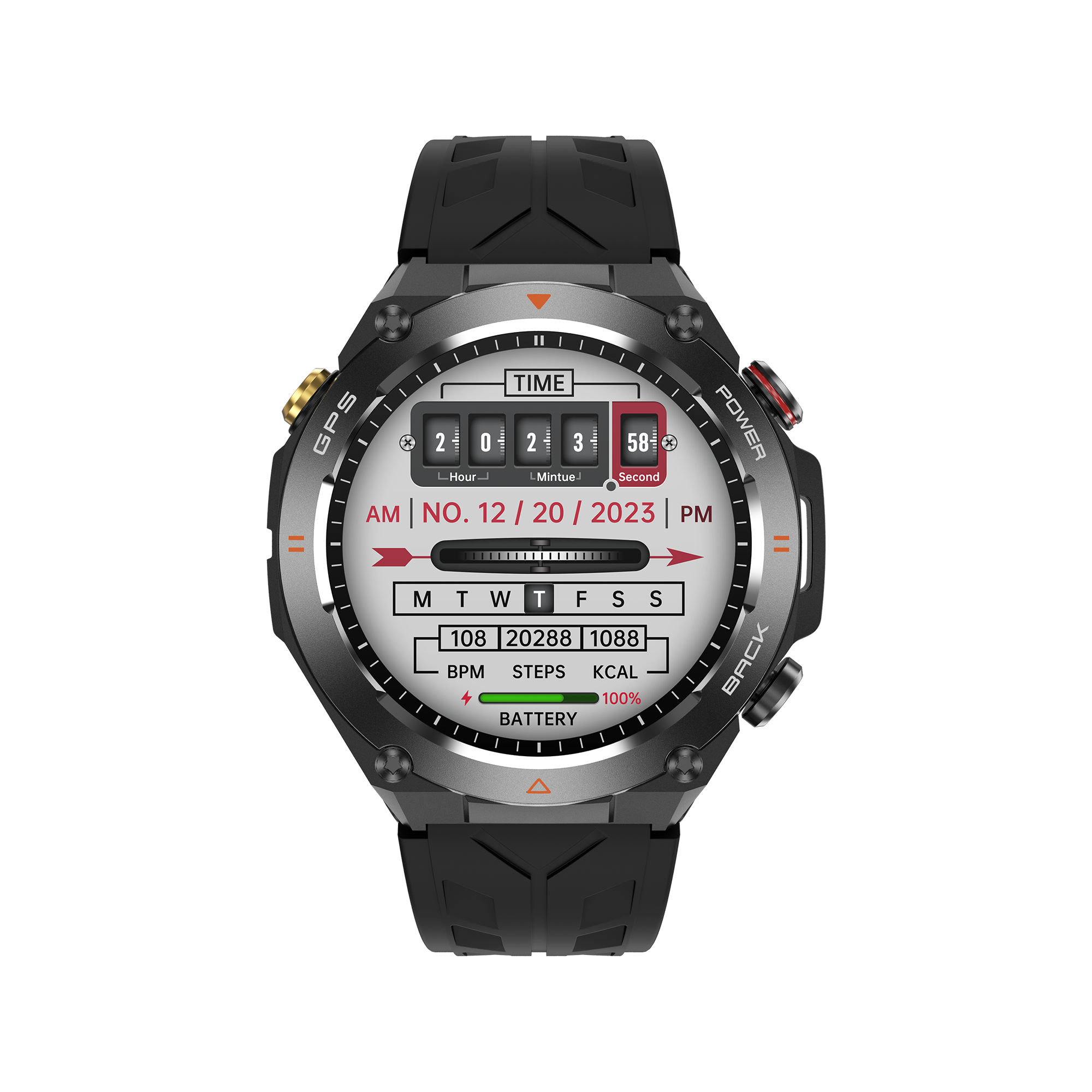 Philippe Palmer Smart Watch LP92 Black - 50