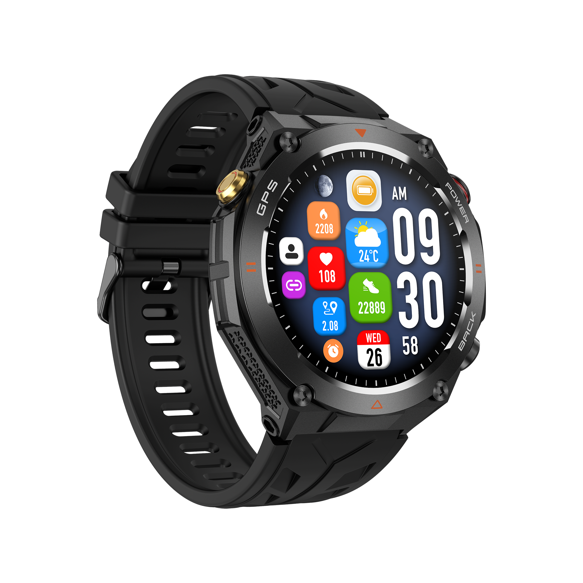 Philippe Palmer Smart Watch LP92 Black - 44