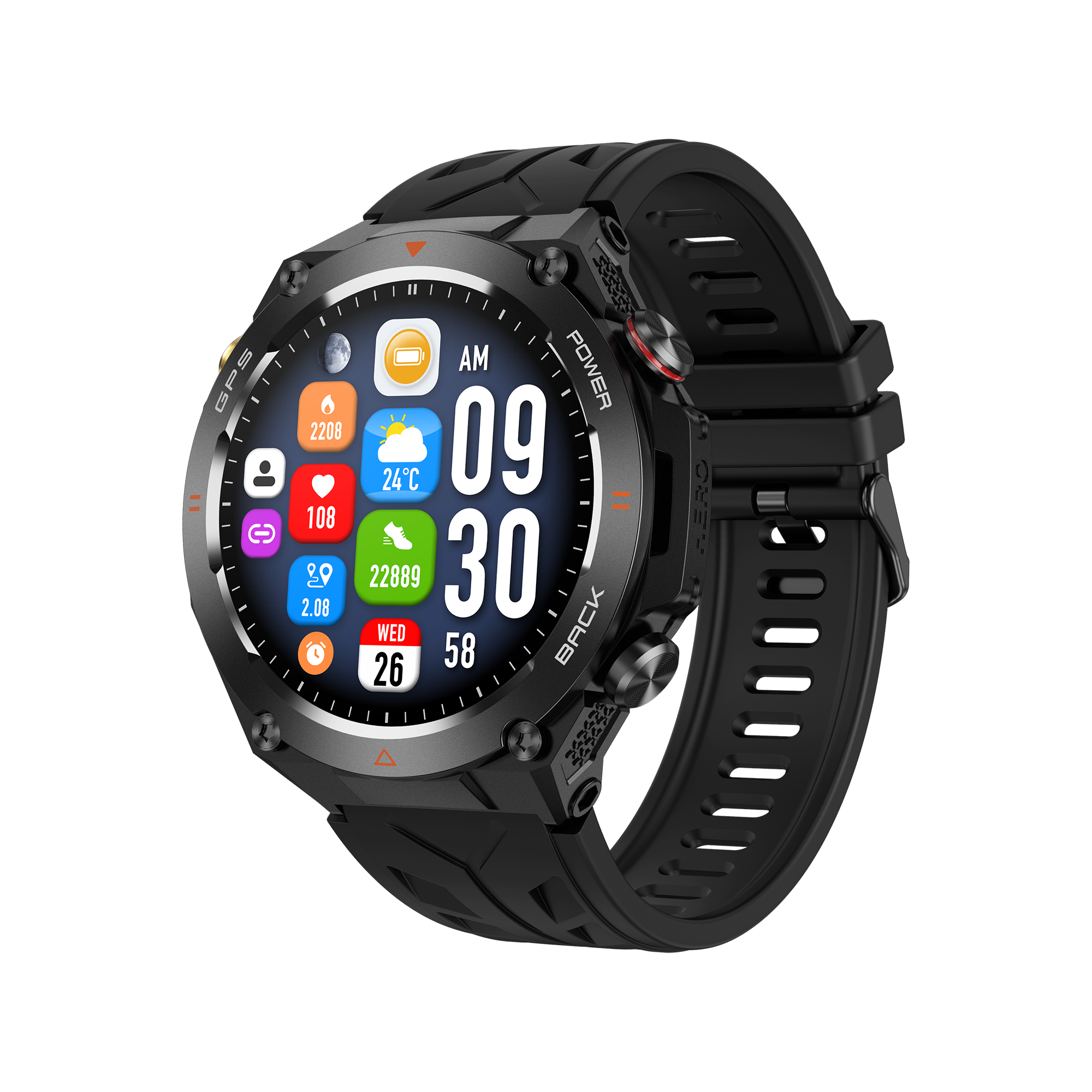 Philippe Palmer Smart Watch LP92 Black - 34