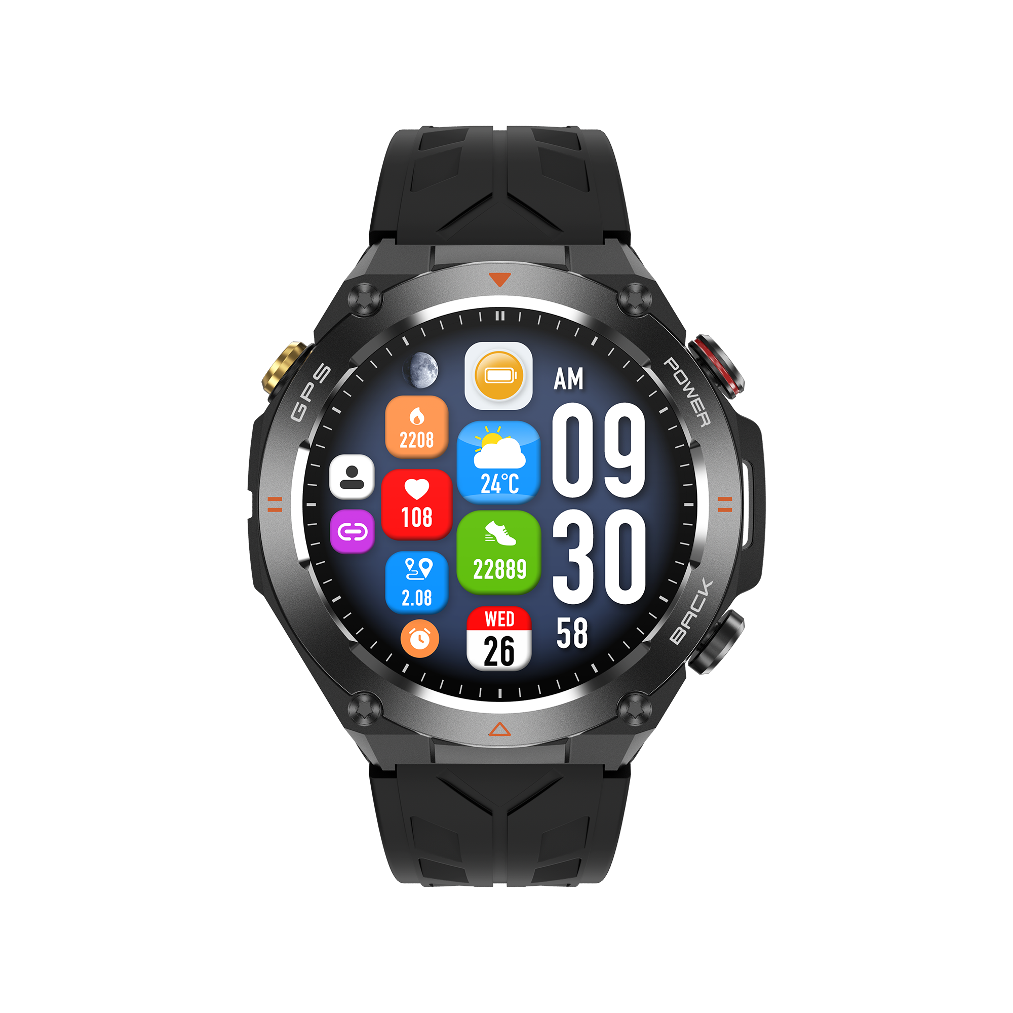 Philippe Palmer Smart Watch LP92 Black - 54