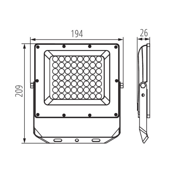 KANLUX Strålkastare ACETE 50W CCT IP65 Med & Utan Sensor - 5