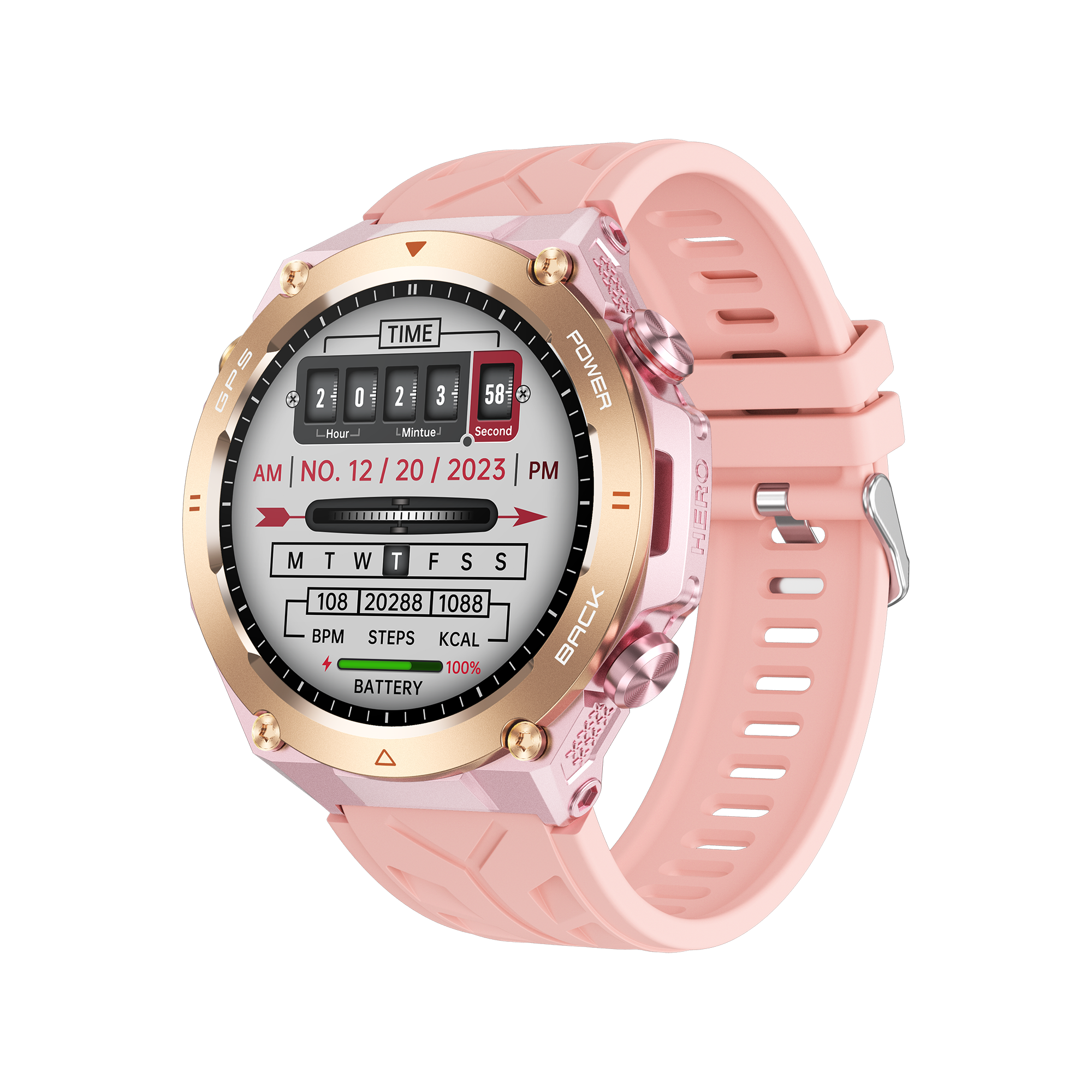 Philippe Palmer Smart Watch LP92 Pink - 30