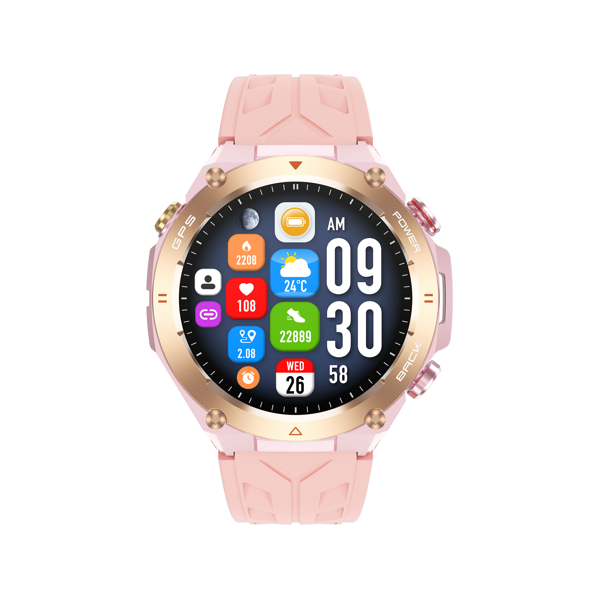 Philippe Palmer Smart Watch LP92 Pink - 54