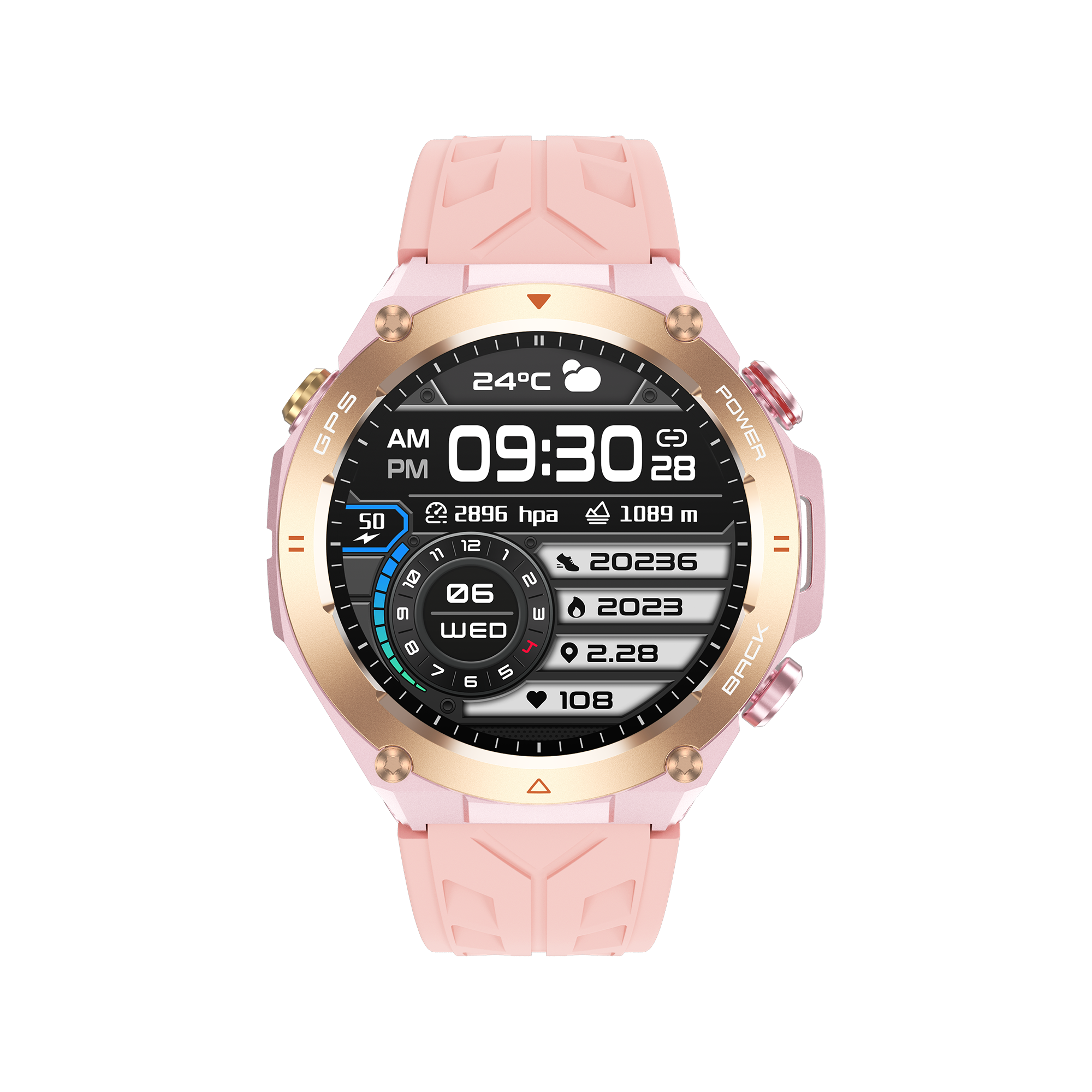 Philippe Palmer Smart Watch LP92 Pink - 48