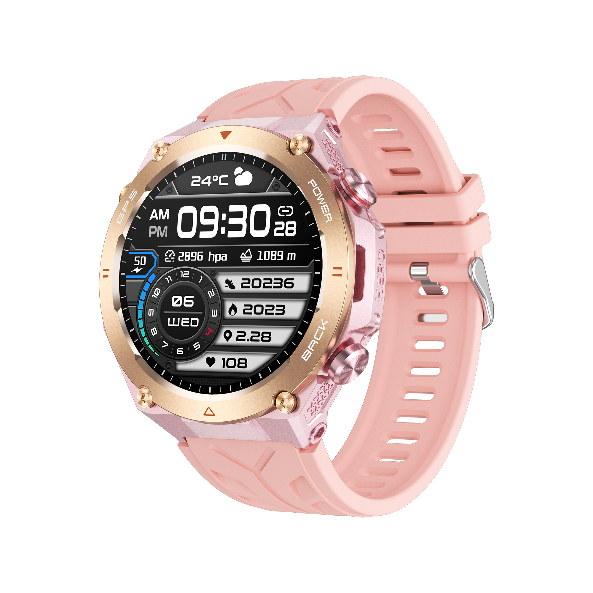Philippe Palmer Smart Watch LP92 Pink - 28
