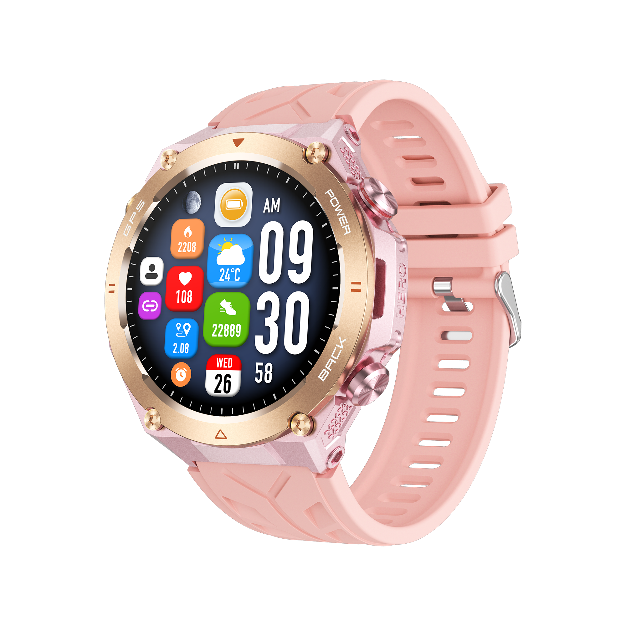Philippe Palmer Smart Watch LP92 Pink - 34